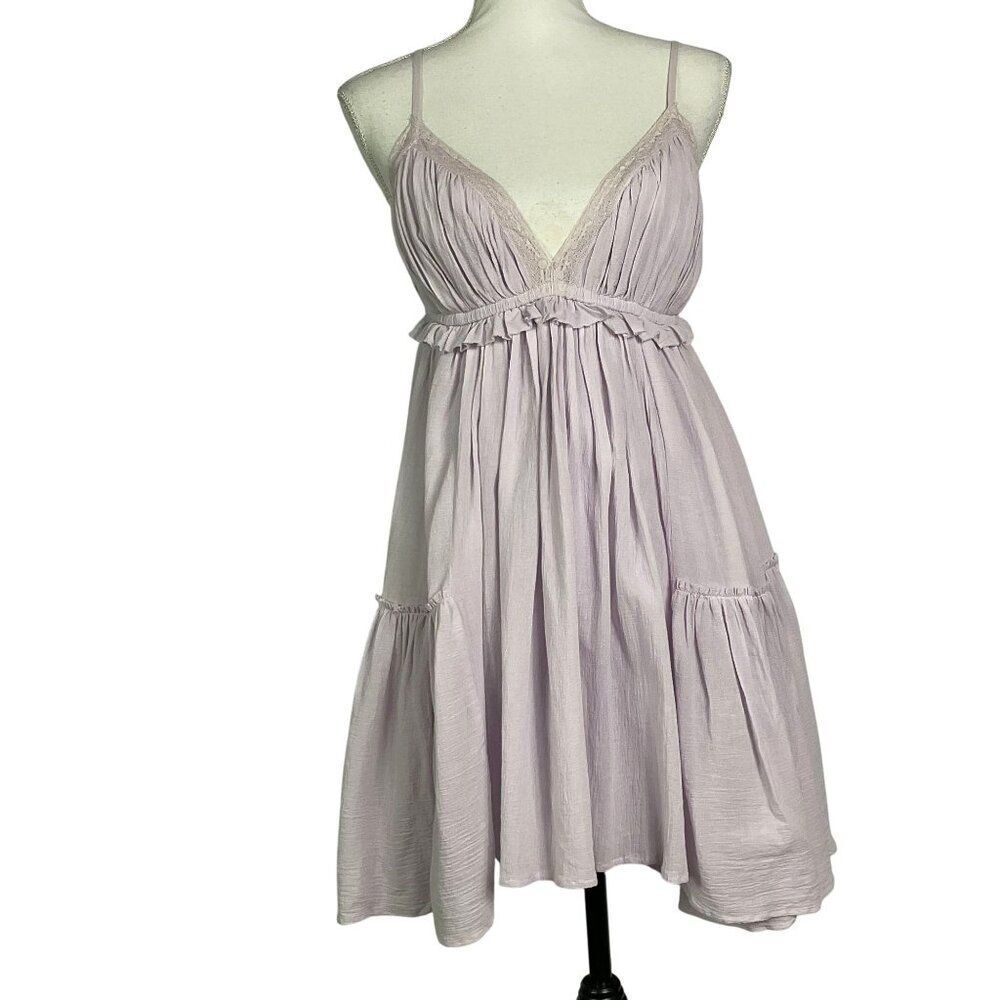 Bittersweet Pale Lavender Dress, Medium, Lined, Cotton